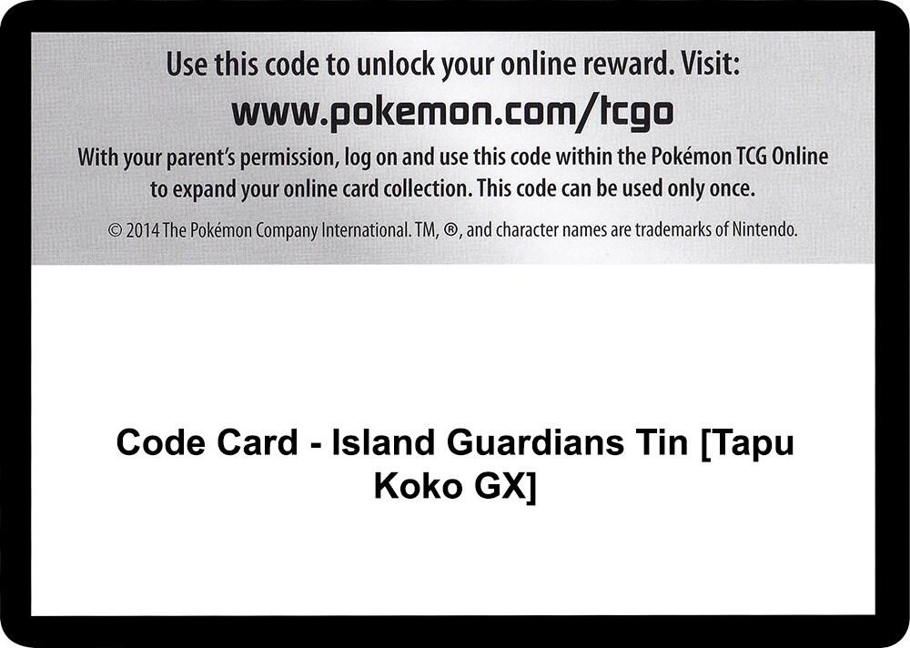 Code Card - Island Guardians Tin [Tapu Koko GX]