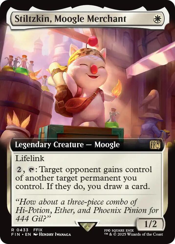 Stiltzkin, Moogle Merchant (Extended Art)