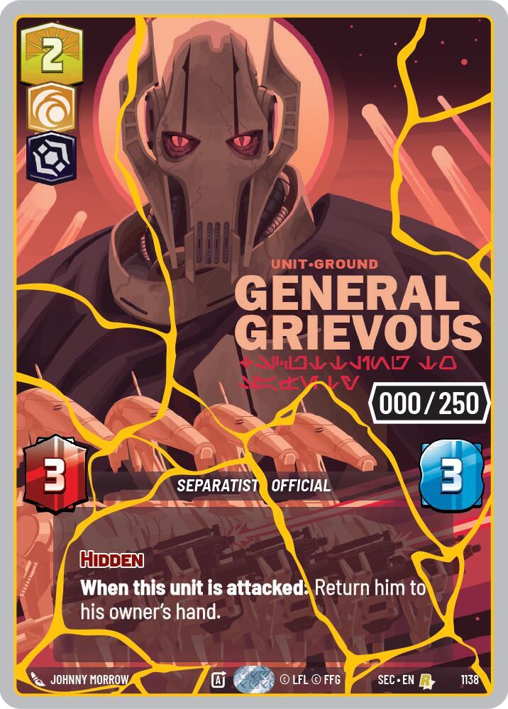 General Grievous - Scuttling to Safety (Serialized) (Gold) [Secrets of Power]