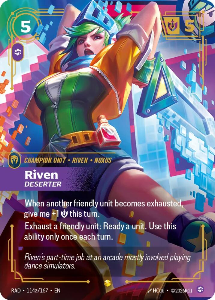 Riven, Deserter (Alternate Art) [Radiance]