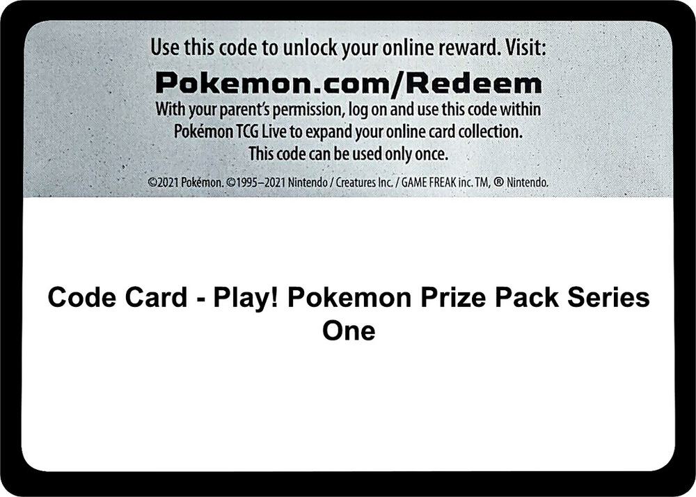 Code Card - Play! Pokemon Prize Pack Series One