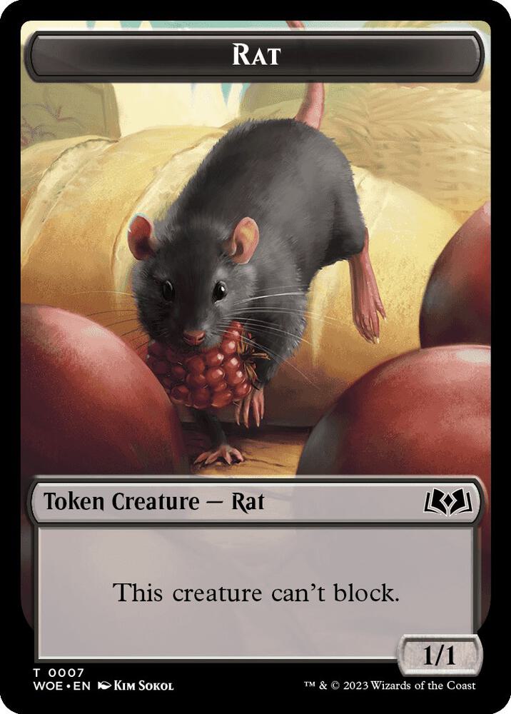 Rat // Food (0012) Double-Sided Token